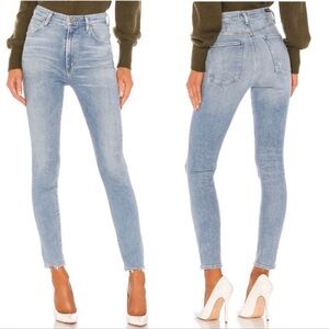 Citizens of Humanity Revolve 28 Chrissy High Rise Ankle‎ Straight Jeans